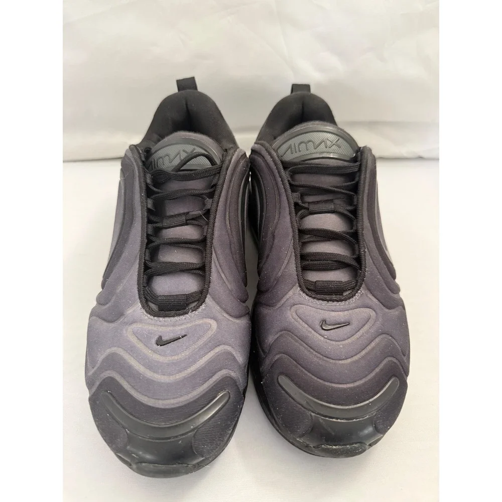 Nike Air Max 720 Triple Black Sneakers Running Shoes Kids Size 7Y AQ3196-001